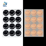 Reflective Stickers - 680 Series Black Reflective Smiles Stickers